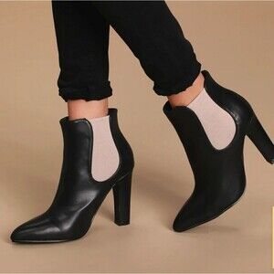 Lulu's high heel ankle boots